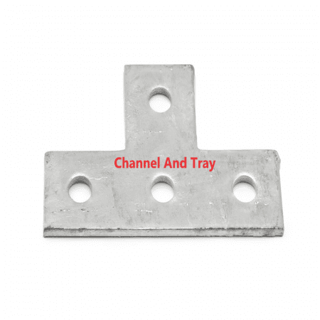 4 Hole Flat Tee Plate - Channel and Tray