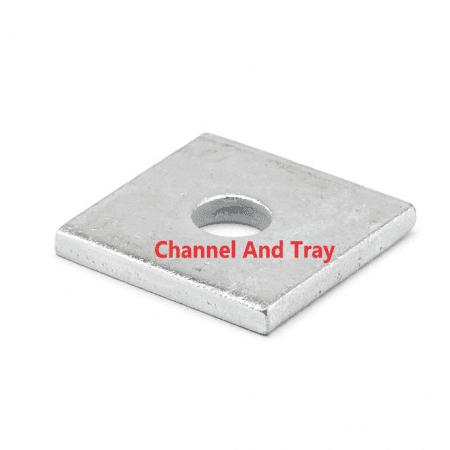 M8 Square Washer Plate-5mm-BZP || Channel and Tray