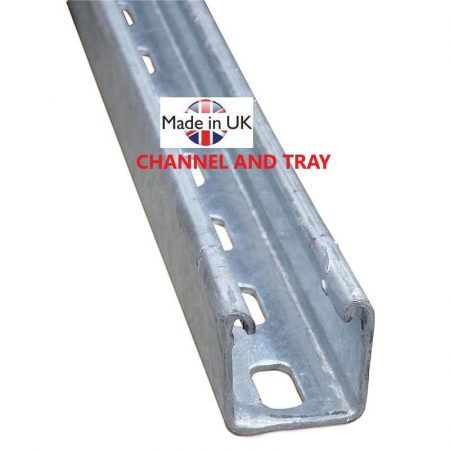 Strut channel 41x41mm slotted Hot Dip Galvanised Heavy Gauge available at ChannelAndTray.com
