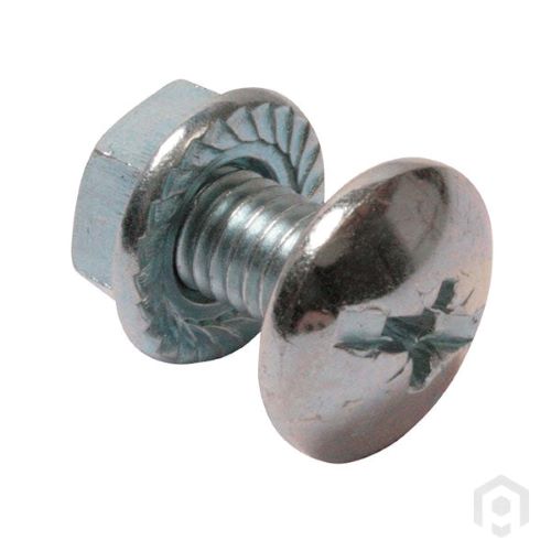 Bolt with hex flange nut x100 available at ChannelAndTray.com