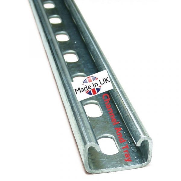 Strut channel 41x21mm slotted Galvanised Heavy Gauge available at ChannelAndTray.com