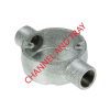 Galv Conduit 2 Way Through Box - Channel and Tray