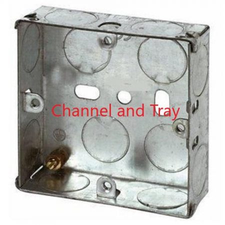 Knockout / Switch & Socket Boxes - 47mm 1 Gang - Channel and Tray