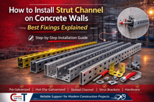 How to install strut channel on concrete