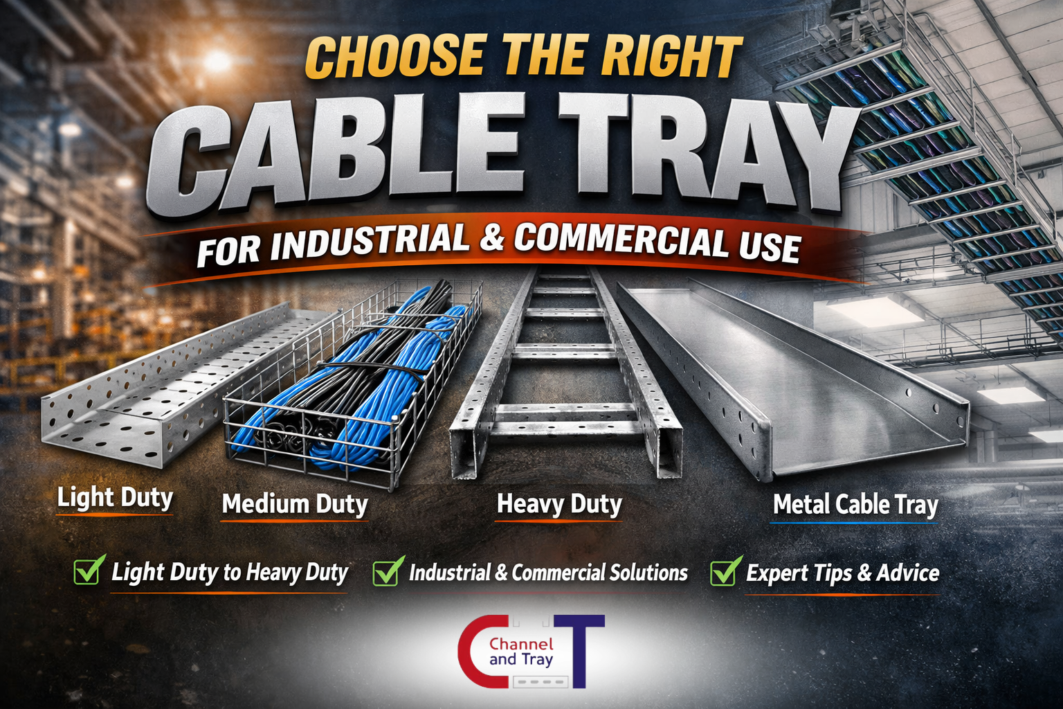 Cable Tray for Industrial & Commercial